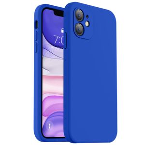 Vooii Funda compatible con iPhone 11, silicona líquida mejorada con [bordes cuadrados] [protección