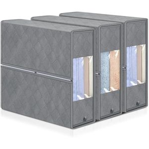 KIMBORA Organizador y almacenamiento de sábanas plegable, paquete de 3 organizadores de sábanas de