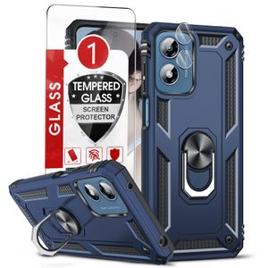 LeYi Funda para Moto G-Play-2023: Funda Moto G Pure / G Power 2022 con 2 protectores de pantalla,