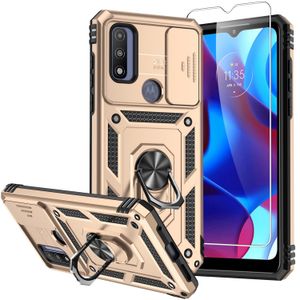 SMKY - Funda protectora para Moto G Pure para Moto G Play 2023, con protectores de pantalla y funda