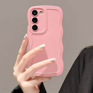 UEEBAI Funda con marco ondulado para Samsung Galaxy A14 5G, bonito marco ondulado, ajuste delgado, a