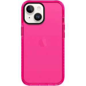 Funda transparente neón con bonito diseño retro y vibrante para mujeres, accesorios de los años 80,