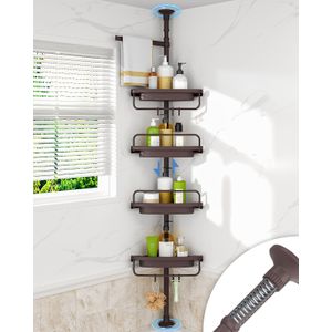 ALLZONE Organizador de ducha a prueba de óxido para baño, organizador de almacenamiento de bañera