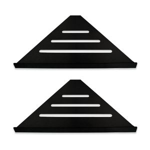 Organizador de ducha de esquina para baño, paquete de 2 unidades de acero inoxidable moderno de alta