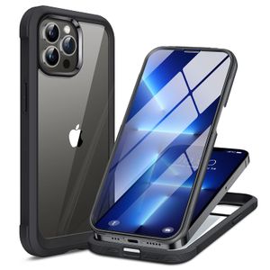 Miracase - Funda transparente de cristal, compatible con iPhone 13 de 6.1 pulgadas, 2023, de cuerpo