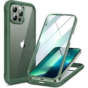 Miracase - Funda transparente de cristal, compatible con iPhone 13 de 6.1 pulgadas, 2023, de cuerpo