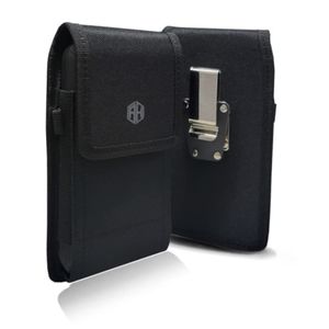 AH - Funda giratoria de lona de nailon para teléfono de alta calidad, funda para cinturón de