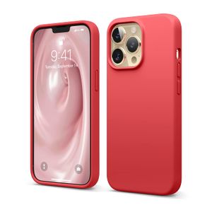elago Compatible con iPhone 13 Pro, funda de silicona líquida, funda protectora de cámara de cuerpo