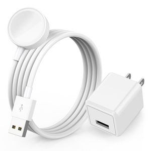 Cargador de reloj para Apple Watch, largo de 6.6 pies, cable de carga rápida inalámbrico portátil