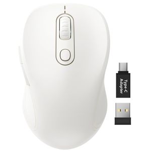 Trueque Mouse inalámbrico para laptop, mouse ergonómico de computadora de 2.4 GHz con botones de