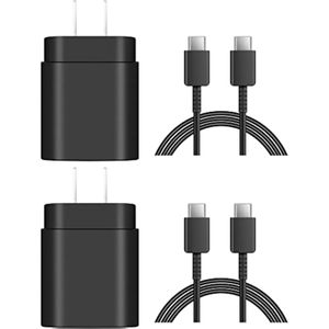 Samsung Cargador rápido de 25 W tipo C cargador de pared súper rápido para Galaxy S23 S22 S21 S21