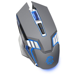 Ratón Bluetooth, mouse inalámbrico para juegos, mouse silencioso recargable de 800 mAh con tres