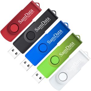 SamData - Memoria USB (16 GB, 5 unidades, 16 GB, 16 GB, unidad de memoria con luz LED para