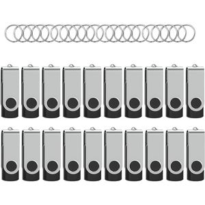 Memoria USB 2.0 de 2 GB, paquete de 2 unidades de memoria Wooolken Thumb Drive con luz LED y