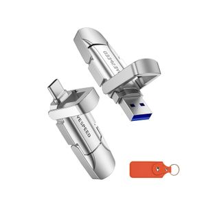 MOVE SPEED Unidad flash de estado sólido USB 3.2 de 1 TB 520 MB/s de alta velocidad tipo C unidad