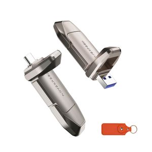 MOVE SPEED Unidad flash de estado sólido USB 3.2 de 1 TB 520 MB/s de alta velocidad tipo C unidad