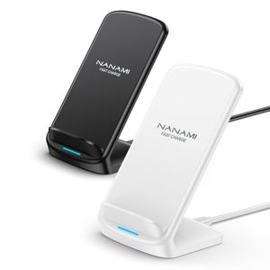 NANAMI Cargador inalámbrico [2 unidades] – Soporte de carga inalámbrica rápida con certificación Qi