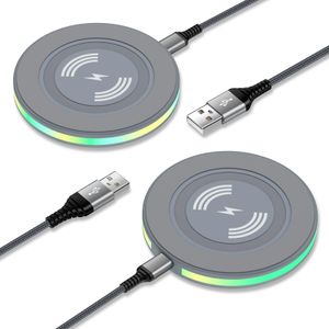 Cargador inalámbrico Samsung de 15 W de carga rápida para Samsung Galaxy S23 Ultra S22+ S21 S20 FE