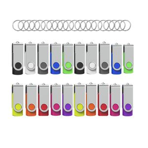 Memoria USB 2.0 de 2 GB, paquete de 2 unidades de memoria Wooolken Thumb Drive con luz LED y