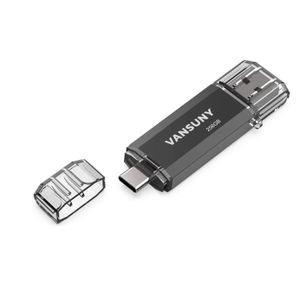 Vansuny Memoria USB 3.0 OTG de 64 GB 2 en 1 con llavero USB tipo C dual USB Thumb Drive Photo Stick