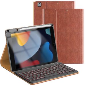 Funda para teclado para iPad de 10.2 pulgadas, 9ª, 8ª y 7ª generación 2021/2020/2019, Air 3rd 2019 y