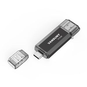 Vansuny Memoria USB 3.0 OTG de 64 GB 2 en 1 con llavero USB tipo C dual USB Thumb Drive Photo Stick