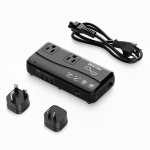 BESTEK Adaptador de viaje universal de 600 W, onda sinusoidal pura de 220 V a 110 V, convertidor de