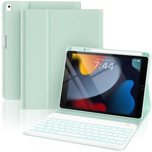 Funda para teclado para iPad de 10.2 pulgadas, 9ª, 8ª y 7ª generación 2021/2020/2019, Air 3rd 2019 y