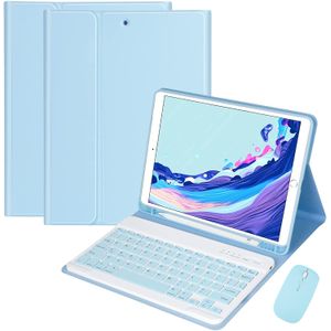 QIYIBOCASE Funda para Galaxy Tab A8 2022 con teclado y mouse, funda magnética desmontable para