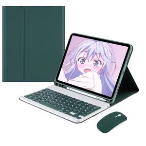 QIYIBOCASE Funda para Galaxy Tab A8 2022 con teclado y mouse, funda magnética desmontable para