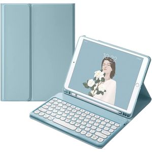 Funda con teclado para iPad de 10.2 pulgadas, 9ª generación, 8ª generación, 7ª generación, iPad Pro