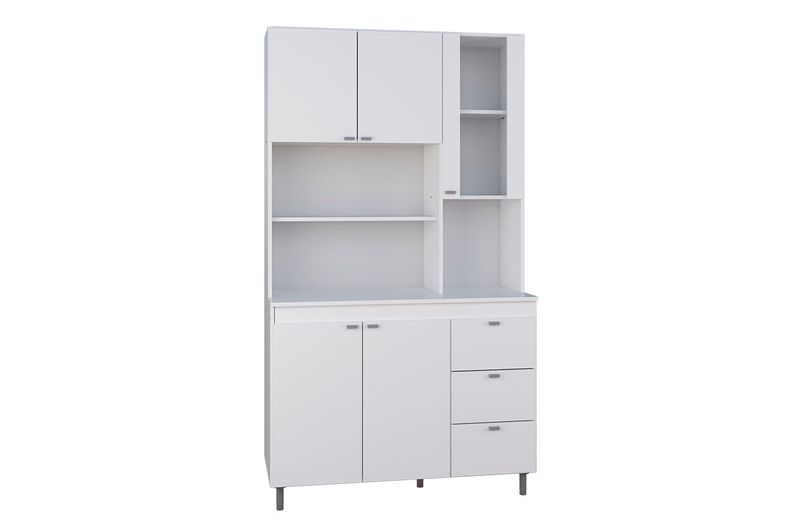 Aparador de Cocina Orlandi Kit Triple 4070 4 Ptas Blanco