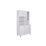 Aparador de Cocina Orlandi Kit Triple 4070 4 Ptas Blanco