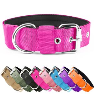 Collar táctico resistente para perro, 1.5 pulgadas de ancho, nailon grueso militar duradero con