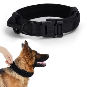 Alainzeo Collar táctico para perro, collar de entrenamiento militar ajustable de nailon para perro