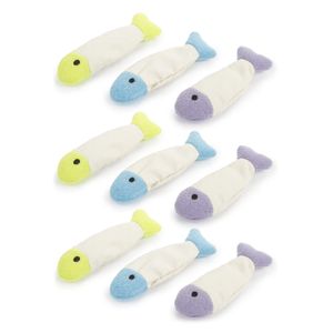 SmartyKat Fish Flop Juguetes rugosos de menta gatuna para gatos