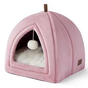 Bedsure Camas para gatos de interior – Cueva de gato 2 en 1 para gatitos y mascotas pequeñas, tienda