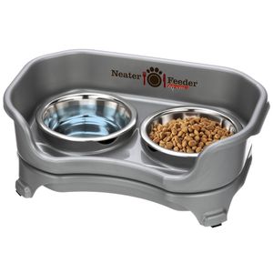 Neater Feeder Express - Comedero para perro pequeño con tazones de acero inoxidable, comedero para