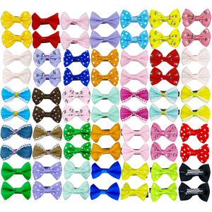 DORUI Lazos para perros, lindo lazo para el pelo con bandas de goma hechas a mano para cachorros,