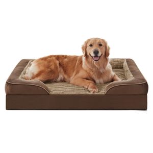 FURTIME Cama ortopédica para perros grandes, cama lavable XL para perros de tamaño grande, cómoda
