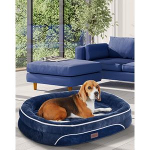 Cama ortopédica para perros grandes, diseño de sofá para perros con soporte de espuma de huevo,
