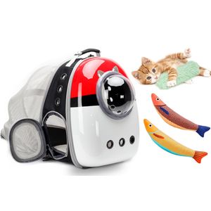 Mochila transportadora de gatos expandible, mochila para gatos, gatitos y cachorros pequeños,