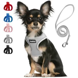 PetiFine Step in - Juego de arnés y correa para perro, transpirable para todo tipo de clima, de