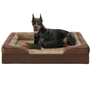 FURTIME Cama ortopédica para perros grandes, cama lavable XL para perros de tamaño grande, cómoda