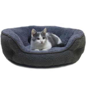 Camas para perros pequeños, camas redondas para gatos de interior, cama lavable para cachorros y