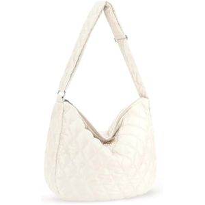 Bolso de hombro acolchado para mujer, ligero, grande, acolchado, bolsa cruzada para el cuerpo,