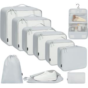 BAGAIL Juego de 10 cubos de embalaje de varios tamaños, organizador de embalaje para accesorios de