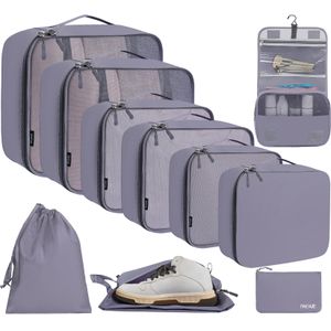 BAGAIL Juego de 10 cubos de embalaje de varios tamaños, organizador de embalaje para accesorios de