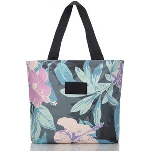 ALOHA Collection Bolsa de playa plegable a prueba de salpicaduras con cremallera superior. Bolsa de