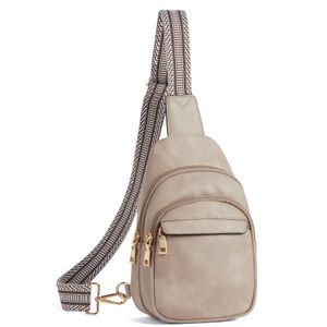 BOSTANTEN Bolso bandolera pequeño para mujer, bolso cruzado de cuero, riñonera, bolsa de pecho para